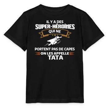 Super-Héroïne TATA Mode - T-shirt bio MINI CREATOR Stanley/Stella Enfant - noir - Devant - Mikhail (115cm)