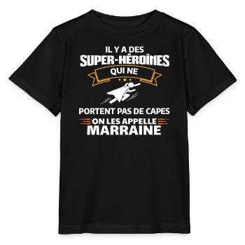 Super-Héroïnes Invisibles Empowerment Tee - T-shirt bio MINI CREATOR Stanley/Stella Enfant - noir - Devant - Mikhail (115cm)