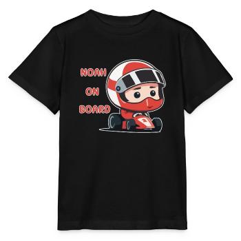 Noah à bord - T-shirt bio MINI CREATOR Stanley/Stella Enfant - noir - Devant - Mikhail (115cm)