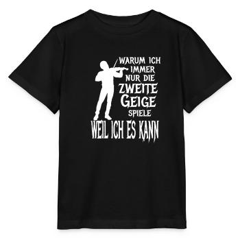 Zweite Geige Violine Klassik Orchester Musiker - Stanley/Stella Kinder T-Shirt MINI CREATOR  - Schwarz - Vorne - Mikhail (115cm)
