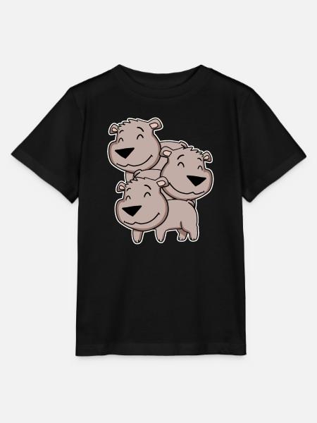 Braunbär Motiv Bär - Stanley/Stella Kinder T-Shirt MINI CREATOR - Schwarz