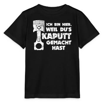 Mechaniker Job Arbeiter Workaholic Statement - Stanley/Stella Kinder T-Shirt MINI CREATOR  - Schwarz - Vorne - Mikhail (115cm)