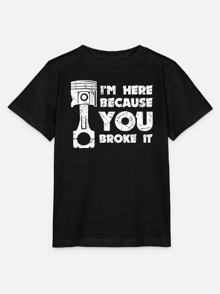 Job Statement Workaholic Mechaniker Arbeiter - Stanley/Stella Kinder T-Shirt MINI CREATOR  - Schwarz