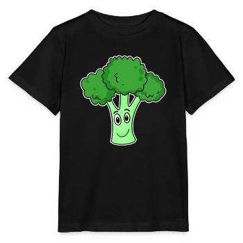 Brocoli Légumes - T-shirt bio MINI CREATOR Stanley/Stella Enfant - noir - Devant - Mikhail (115cm)