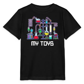 Workaholic Statement Job Scientist Career - Stanley/Stella MINI CREATOR Kids’ T-Shirt - black - Front - Mikhail (115cm)