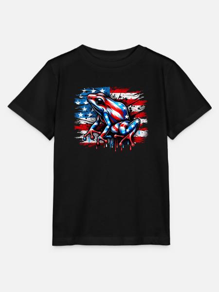Pfeilgiftfrosch Frosch USA - Stanley/Stella Kinder T-Shirt MINI CREATOR  - Schwarz