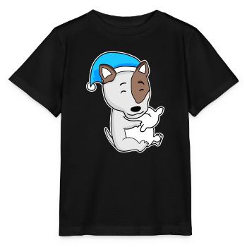 Bullterrier Schlafen Müdigkeit Hund Hunderasse - Stanley/Stella Kinder T-Shirt MINI CREATOR  - Schwarz - Vorne - Mikhail (115cm)