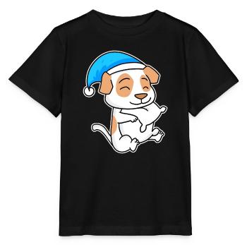 Jack Russell Terrier Sleeping Fatigue Dog - Stanley/Stella MINI CREATOR Kids’ T-Shirt - black - Front - Mikhail (115cm)