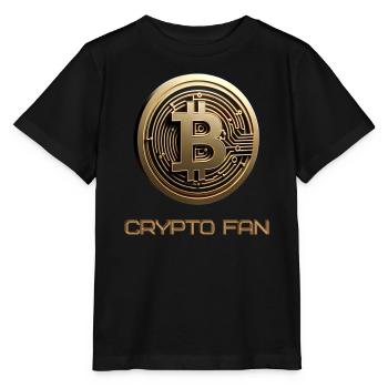 Bitcoin 3D Cryptocurrency - Stanley/Stella MINI CREATOR Kids’ T-Shirt - black - Front - Mikhail (115cm)