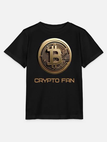 Bitcoin 3D Kryptowährung - Stanley/Stella Kinder T-Shirt MINI CREATOR - Schwarz