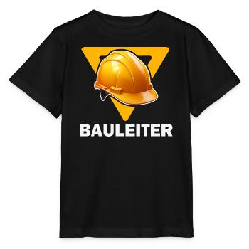 Baustellenleiter Bauhelm - Stanley/Stella Kinder T-Shirt MINI CREATOR  - Schwarz - Vorne - Mikhail (115cm)