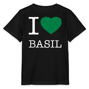 J’AIME LE BASILIC Basilikum - T-shirt bio MINI CREATOR Stanley/Stella Enfant - noir - Devant - Mikhail (115cm)