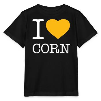 J’AIME LE MAÏS - T-shirt bio MINI CREATOR Stanley/Stella Enfant - noir - Devant - Mikhail (115cm)