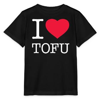 J’ADORE LE TOFU - T-shirt bio MINI CREATOR Stanley/Stella Enfant - noir - Devant - Mikhail (115cm)