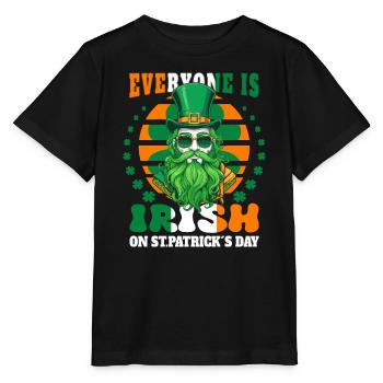 Am St. Patrick's Day ist jeder Irisch - Stanley/Stella Kinder T-Shirt MINI CREATOR  - Schwarz - Vorne - Mikhail (115cm)