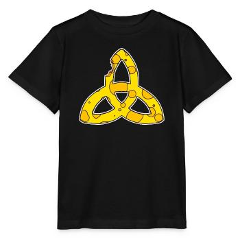 Symbole celtique Symbole Triqueta - T-shirt bio MINI CREATOR Stanley/Stella Enfant - noir - Devant - Mikhail (115cm)