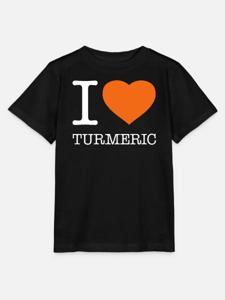 I LOVE TURMERIC - Stanley/Stella Kinder T-Shirt MINI CREATOR  - Schwarz