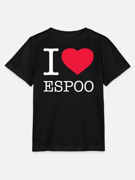 I LOVE ESPOO - Stanley/Stella Kinder T-Shirt MINI CREATOR  - Schwarz