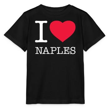 J’AIME NAPLES Neapel - T-shirt bio MINI CREATOR Stanley/Stella Enfant - noir - Devant - Mikhail (115cm)