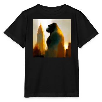 Gorilla 02 - Stanley/Stella Kinder T-Shirt MINI CREATOR  - Schwarz - Vorne - Mikhail (115cm)