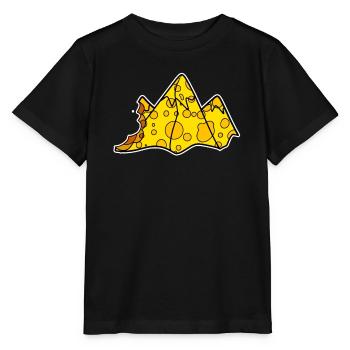 Mountain Mountains Mountain Peaks Peaks Cheese - Stanley/Stella MINI CREATOR Kids’ T-Shirt - black - Front - Mikhail (115cm)