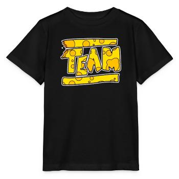 Team Cheese Team Crew - T-shirt bio MINI CREATOR Stanley/Stella Enfant - noir - Devant - Mikhail (115cm)
