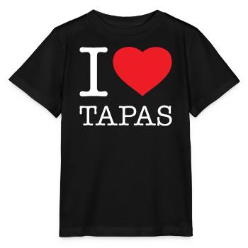 J’ADORE LES TAPAS - T-shirt bio MINI CREATOR Stanley/Stella Enfant - noir - Devant - Mikhail (115cm)