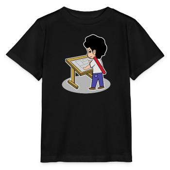 Travail Bourreau de travail Architecte Manager Emploi Carrière - T-shirt bio MINI CREATOR Stanley/Stella Enfant - noir - Devant - Mikhail (115cm)