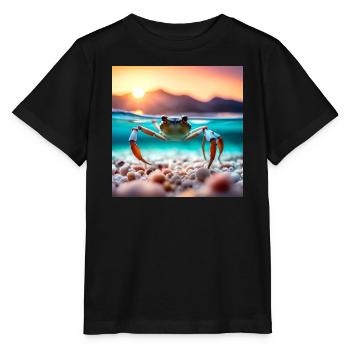Crabe sous l'eau - T-shirt bio MINI CREATOR Stanley/Stella Enfant - noir - Devant - Mikhail (115cm)