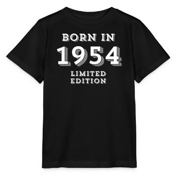 1954, année de naissance, date de naissance - T-shirt bio MINI CREATOR Stanley/Stella Enfant - noir - Devant - Mikhail (115cm)