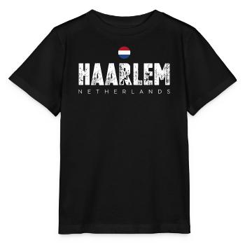 Haarlem Distressed Logo - Stanley/Stella MINI CREATOR Kids’ T-Shirt - black - Front - Mikhail (115cm)
