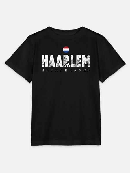 Haarlem Distressed Logo - Stanley/Stella Kinder T-Shirt MINI CREATOR  - Schwarz
