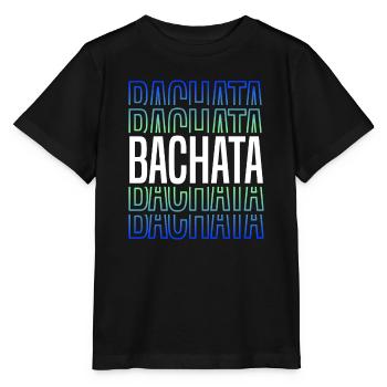 Lettrage Bachata pour une danse sensuelle - T-shirt bio MINI CREATOR Stanley/Stella Enfant - noir - Devant - Mikhail (115cm)