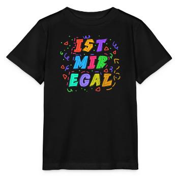 Ist Mir Egal Statement Gleichgültig Haltung - Stanley/Stella Kinder T-Shirt MINI CREATOR  - Schwarz - Vorne - Mikhail (115cm)