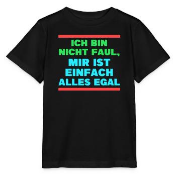 Je ne me soucie pas de la déclaration - T-shirt bio MINI CREATOR Stanley/Stella Enfant - noir - Devant - Mikhail (115cm)