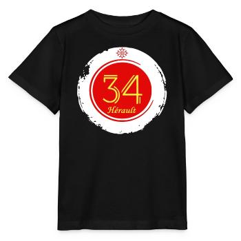Hérault - Stanley/Stella Kinder T-Shirt MINI CREATOR  - Schwarz - Vorne - Mikhail (115cm)