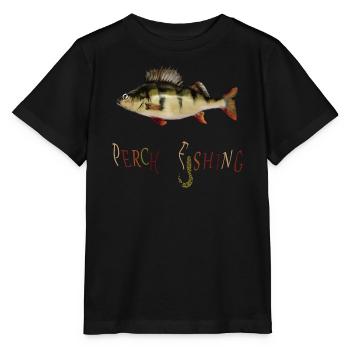 Perch Angler - Stanley/Stella MINI CREATOR Kids’ T-Shirt - black - Front - Mikhail (115cm)