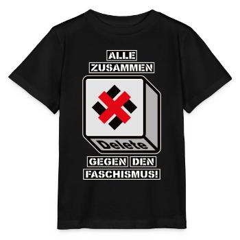 TOUS ENSEMBLE CONTRE LE FASCISME - T-shirt bio MINI CREATOR Stanley/Stella Enfant - noir - Devant - Mikhail (115cm)