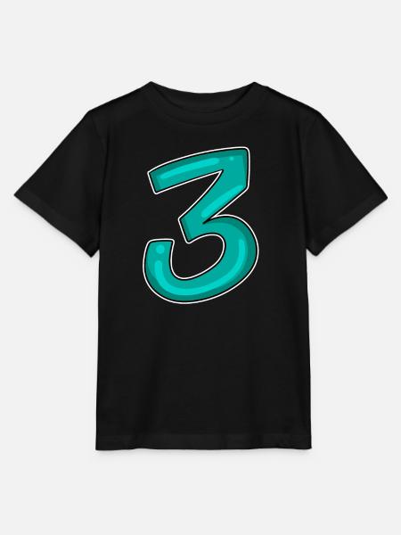 3 - Drei - Dritter - Stanley/Stella Kinder T-Shirt MINI CREATOR - Schwarz