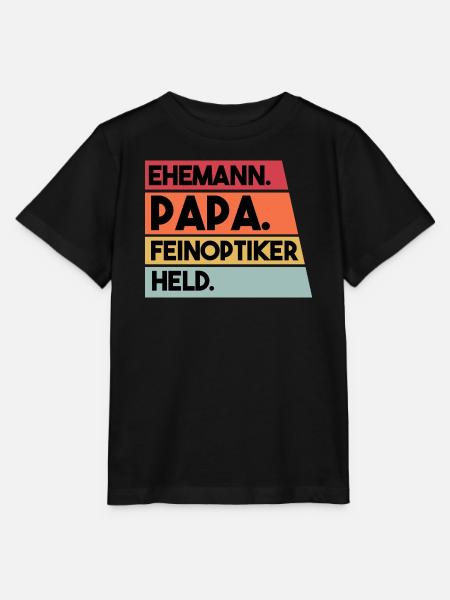 Ehemann Papa Feinoptiker Held - Stanley/Stella Kinder T-Shirt MINI CREATOR - Schwarz