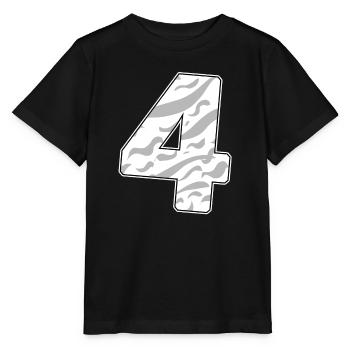 4 - Four - Stanley/Stella MINI CREATOR Kids’ T-Shirt - black - Front - Mikhail (115cm)