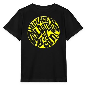 Hit the Ace as loud as you can Tennis ball Design - Stanley/Stella Kinder T-Shirt MINI CREATOR  - Schwarz - Vorne - Mikhail (115cm)