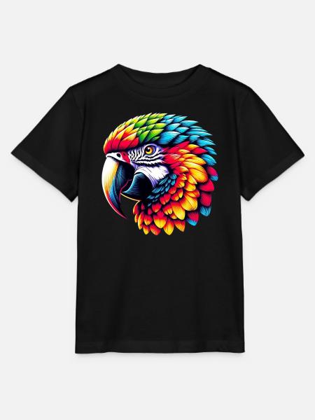 Papagei - Stanley/Stella Kinder T-Shirt MINI CREATOR - Schwarz