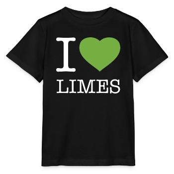 I LOVE LIMES - Stanley/Stella MINI CREATOR Kids’ T-Shirt - black - Front - Mikhail (115cm)