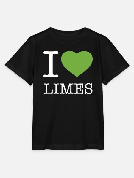 I LOVE LIMES - Stanley/Stella Kinder T-Shirt MINI CREATOR - Schwarz