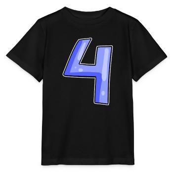 4 - Four - Stanley/Stella MINI CREATOR Kids’ T-Shirt - black - Front - Mikhail (115cm)