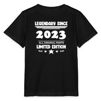 2023 - Jahrgang 2023 - Baujahr 2023 - Stanley/Stella Kinder T-Shirt MINI CREATOR  - Schwarz - Vorne - Mikhail (115cm)