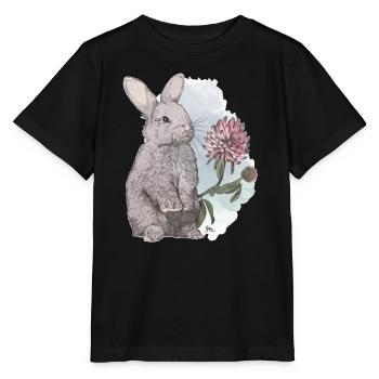 Veganuary 2024 Kaninchen - Stanley/Stella Kinder T-Shirt MINI CREATOR  - Schwarz - Vorne - Mikhail (115cm)