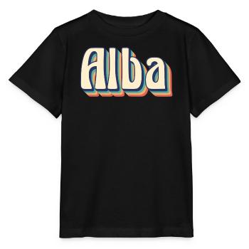 Vintage rétro lever de soleil T-Shirt T-Shirt idée cadeau - T-shirt bio MINI CREATOR Stanley/Stella Enfant - noir - Devant - Mikhail (115cm)