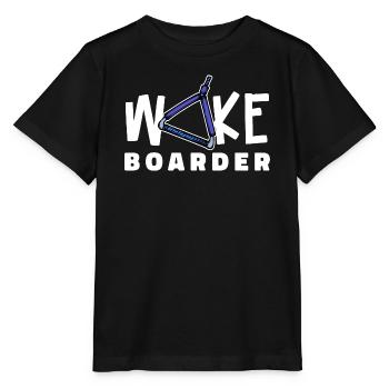 Surfing Kitesurfer Statement Wakeboard - T-shirt bio MINI CREATOR Stanley/Stella Enfant - noir - Devant - Mikhail (115cm)
